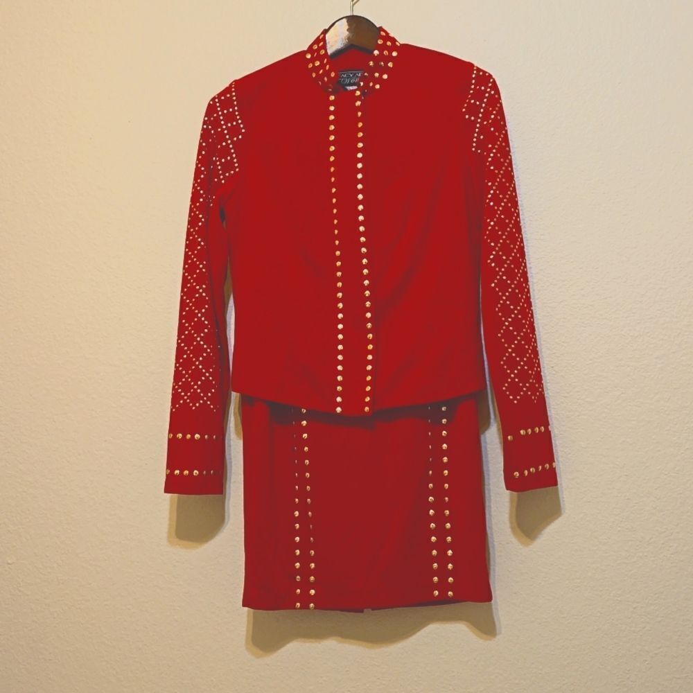 STACY ADAMS VINTAGE 2PIECE SKIRT SET SIZE 6